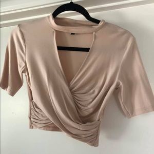 Top shop cut out cropped top!